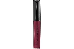 Rimmel London Stay Matte Liquid Lip Color with Full Coverage Kiss-Proof Waterproof Matte Lipstick Formula that Lasts 12 Hours - 810 Plum This Show, .21oz