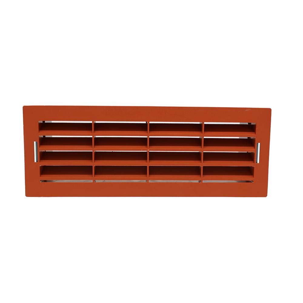 Kair Terracotta Airbrick Grille with Surround for 204mm x 60mm Ducting — image 1