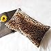 CARRIE HOME Soft Plush Leopard Print Faux Fur Lumbar Pillow Covers for Home Couch Sofa (Set of 2, 12x20 inch)