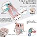iPhone 8 Plus Case,iPhone 7 Plus Flip Embossed Leather Wallet Case with Protective Detachable Slim Case Fit Car Mount,CASEOWL Mandala Flower Design with Card Slot, Strap for iPhone 7/8 Plus[Rose Gold]