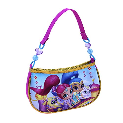 Nickelodeon Girls' Shimmer and Shine Beaded Handbag Shoulder Bag, Pink, One Size