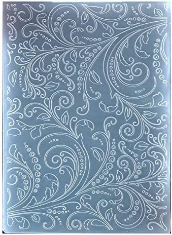 Kwan Crafts Leaves Plastic Embossing Folders for Card Making Scrapbooking and Other Paper Crafts, 12.5x17.7cm