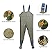 Hisea Insulated Breathable Nylon and PVC Fishing Wader Chest Waders Waterproof Fishing Hunting Boot