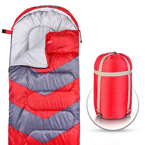 Abco-Tech-Sleeping-Bag--Envelope-Lightweight-Portable-Waterproof-Comfort-with-Compression-Sack-Great-for-4-Season-Traveling-Camping-Hiking-Outdoor-Activities-Boys-Single