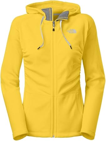 womens yellow north face hoodie