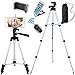 Jiraiya Aluminum Professional Lightweight Camera Tripod for iPhone, Cellphone,Gopro Hero,Cameras,Camcorder with Cellphone Holder Clip and Remote Shutter-43