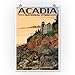 Acadia National Park, Maine - Bass Harbor Lighthouse (9x12 Art Print, Wall Decor Travel Poster)