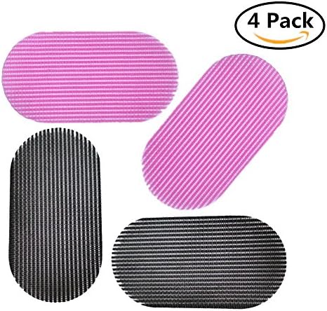 Hair Gripper MerryMore Hair Velcro 2 Pairs Hair Holders Black + Pink 4 Pieces