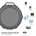 Hcman Shower Speaker, Waterproof Bluetooth Speaker with 5W Driver, Wireless Bluetooth Speaker Suction Cup, built-in Mic, Hands-Free Speakerphone, Built-In Rechargeable Battery, Dust-proof - Grey