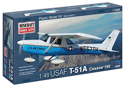 Minicraft t-51a (cessna 150) usaf model building kit, 1…