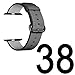 Apple Watch Woven Nylon Band, Biaoge Fine Woven Nylon Wrist Strap Replacement with Classic Buckle for iWatch Series 2 Series 1 (Black - 38mm)