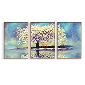 Framed Canvas Wall Art for Living Room, Bedroom Canvas Prints for Home Decoration Ready to Hanging - 16"x24"x3 Panels