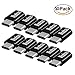 Micro USB to USB C Adapter 10 Pack Aluminum Woodcovo Converter Micro USB to Type C USB Adapter Data Syncing and Charging Converter for Samsung,MacBook,ChromeBook Pixel,Nexus (Black)