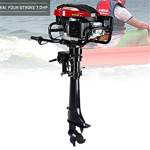 4-Takt 7PS Außenbordmotor, 50cm Welle Schlauchboot Fischerboot Motor 196CC Angelboot Luftkühlsystem 50cm Welle… – Bild 4