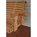 Amish Heavy Duty 800 Lb Roll Back 5ft. Treated Porch Swing With Cupholders - Cedar Stain