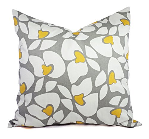 Amazon Com Custom Pillows Grey Yellow And White Pillow Shams