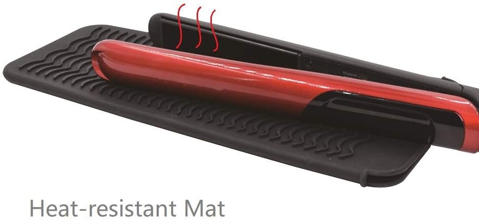 ZAXOP Resistant Silicone Mat Pouch for Flat Iron Curling Iron,Hot Hair Tools.(Black), 1 Pack - Image 3