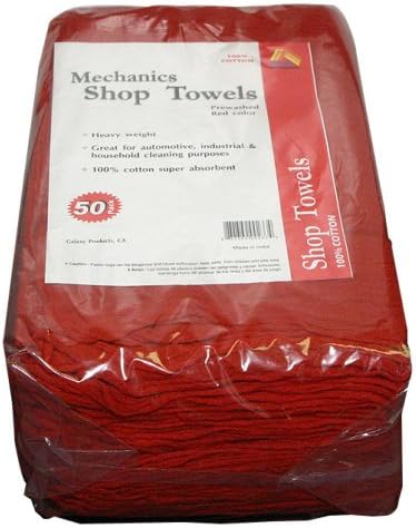 Paint Essentials 14-Inch x 14-Inch Shop Towels, 50-Pack RST50