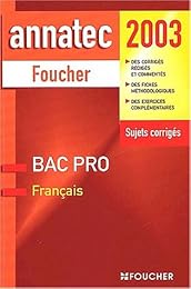 Bac pro, français