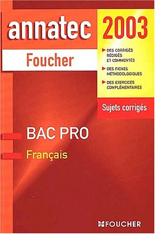 Bac pro, français