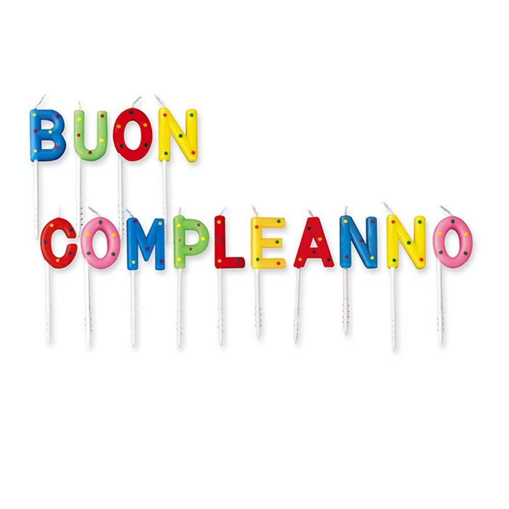 Big Party 70945 Happy Birthday Picks Candles, Multicoloured