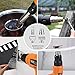 Professional Heat Gun 1500W 122℉~1022℉(50℃~550℃) - Adjustable 3 Temp/Flow-settings, Unique Cooling Mode, 4 Nozzle Attachments(Working Time Over 500 Hrs) - HGP70AC