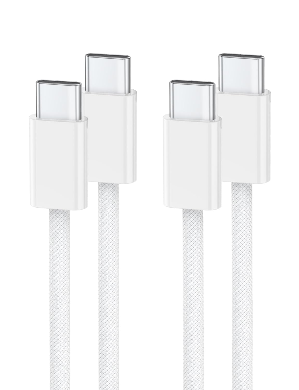 iPhone 15 Charger Cable 60W, USB C to USB C Fast Charging Cable Braided [2-Pack/2M] for iPhone 17,17 Pro 17 Air ,16, 15,Pro/Max,iPad,iPad Pro,iPad Air,iPad Mini,MacBook Air,MacBook Pro,Type C Cable
