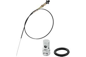 FANHAY VCGTX06 6FT Heavy Duty Vernier Adjustable Black Locking 6 FT Throttle Control Cable Vernier Control Cable