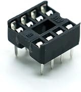 Youmile 50PK DIP IC Sockets 8 Pin 2.54MM Solder Type Adapter Through Hole view 2