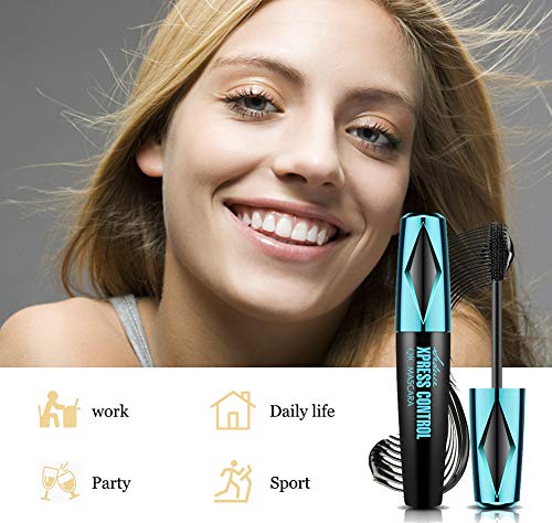 V-opitos 4D Silk Fiber Lash Mascara, Waterproof and Smudge-Proof, Long Lasting All Day 4D Mascara, Voluminous Eyelashes, Best Natural Thickening and Lengthening Eye Makeup - Thumbnail 3