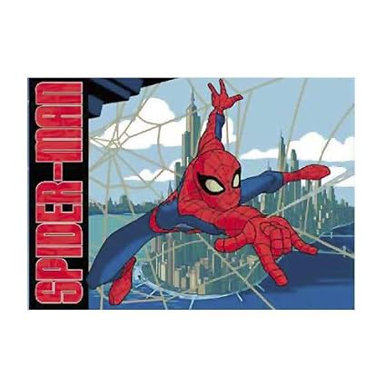 Marvel Spider Man Teppich Spiderman Amazon De Spielzeug