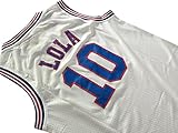 Space Jam #10 Lola Bunny Basketball Jersey Tune Squad Looney Toones Basketball Jerseys + FREE GIFT (White, Small)