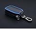YONUFI Car Key Case Genuine Leather Key FOB Holder Smart KeyChain Cover