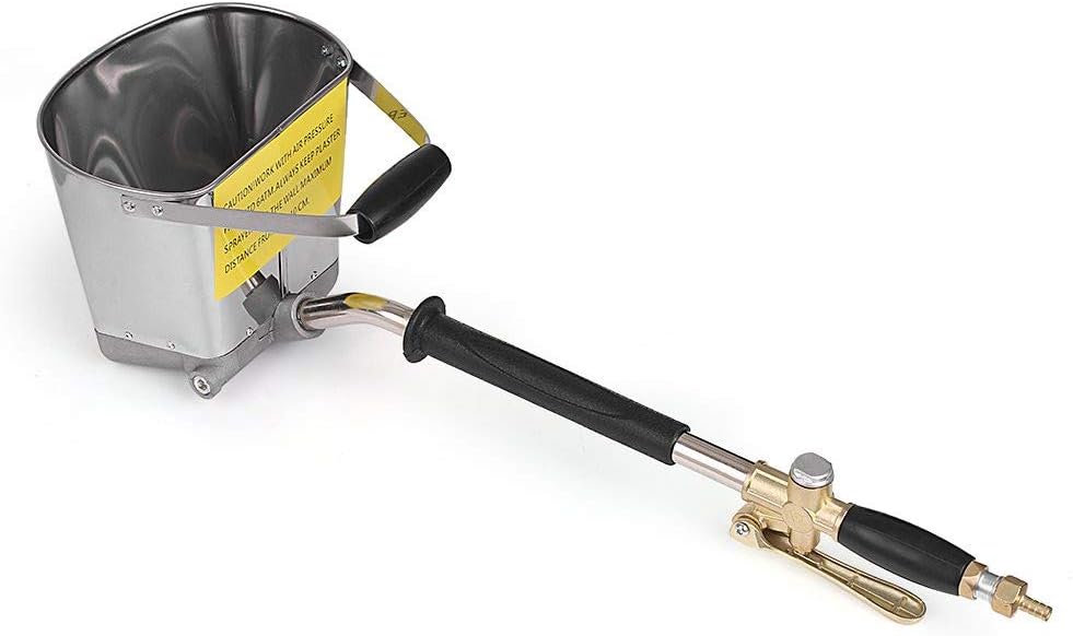 Cement Mortar Spray Gun Hopper Gun 4 Jet Hopper Plaster Concrete Cement