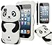 iPod Touch 5 Case, Bastex 3D Black and White Panda Bear Silicone Case for Apple iPod Touch 5, 5th GenerationINCLUDES SCREEN PROTECTOR AND STYLUS [Compatible with iPod Touch 6]