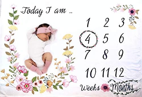baby monthly milestone blanket