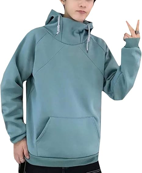 Amazon Beibang バイバン パーカー メンズ プルオーバー フード付き ゆったり トレーナー 無地 ハイネック スウェット パーカー ポケット シンプル トップス ポケット 男女兼用 アウター トレーナー パーカー 通販