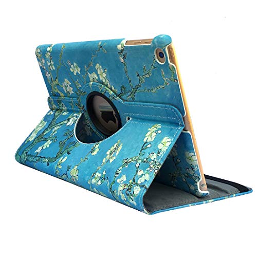 iPad 2nd 3rd 4th Generation Case - iPad 9.7 inch 2 3 4 Cover - 360 Degree Rotating Stand, Shockproof, Auto Sleep Wake - A1395 A1416 A1458 MD510LL/A (Pear Flower)