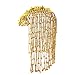 Egyptian Queen Cleopatra Gold Beaded Headdress