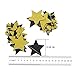 2pcs Gold Black Sparkle Twinkle Star Paper Garland for Wedding Birthday Party Baby Shower Gold Black Themed Party Hanging Decoration Favor Table Wall Ceiling Decor Photo Back Decor(2.16