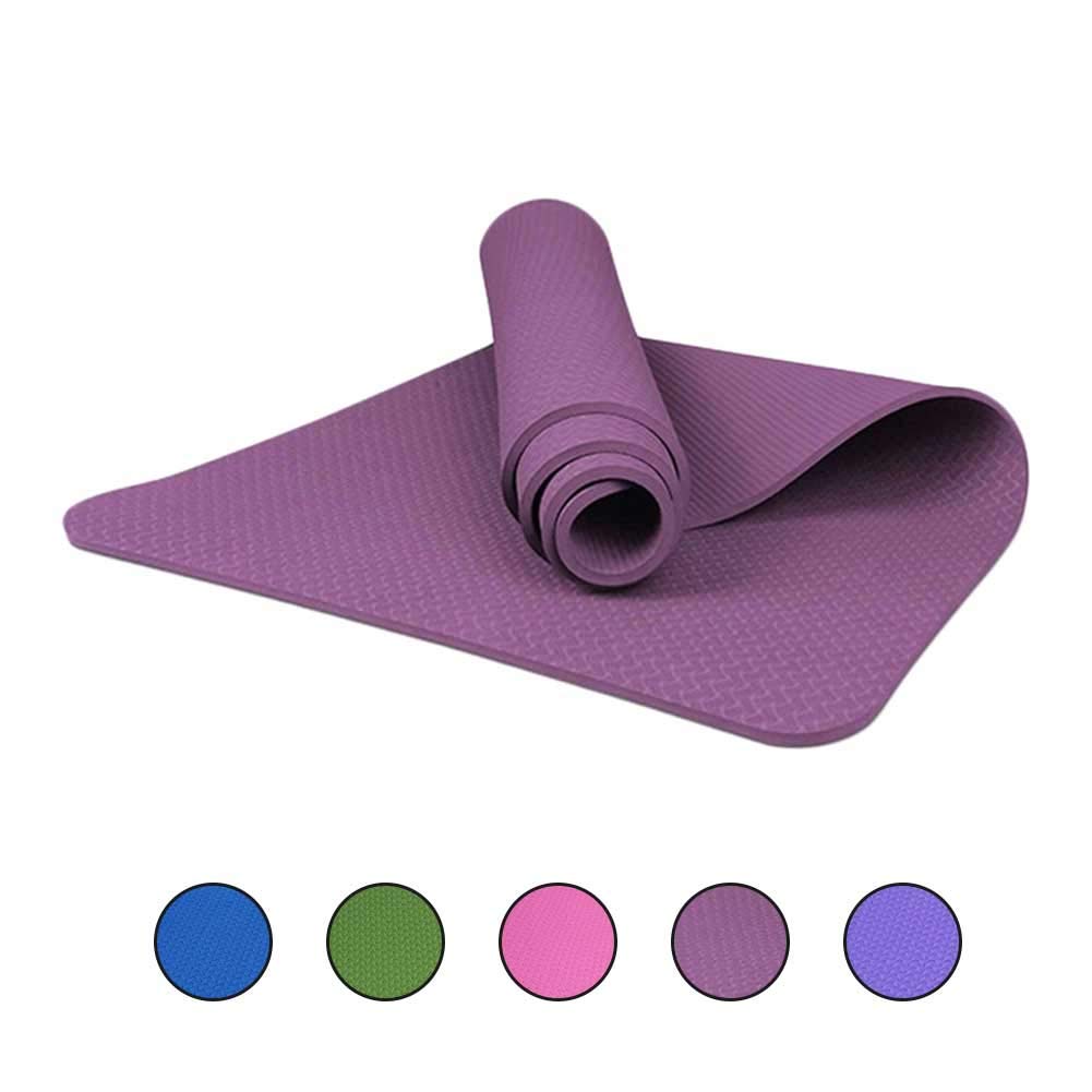 Amazon.com : Non-Slip Yoga Mat Environmental Protection 6mm ...
