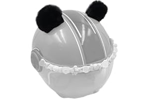 TSANGBABY Kawaii Round Bear Ears Plush Ski Helmet Accessory for Children Balance Bike Decor