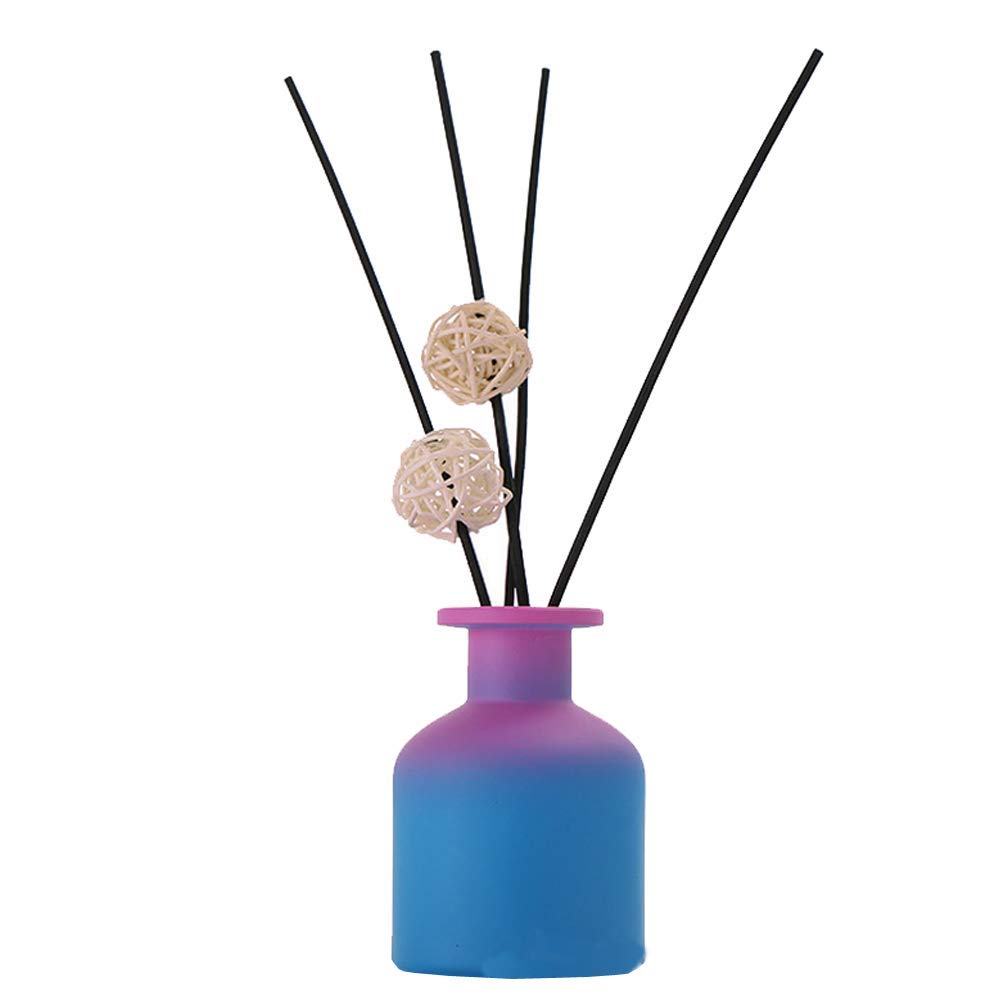 1PCS 150ml/5oz Glass Diffuser Bottle Jars Pot Exquisite Essential Oils Container for DIY Essential Oil Diffuser Gift (Purple Gradient, 150ml/5oz)