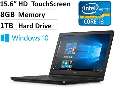 2016 NEW Dell 15.6" Signature Edition High Performance Touchscreen Laptop PC - Intel Dual-Core i3 Processor 2.0GHz, 8GB RAM, 1TB HDD, DVD Drive, Waves MaxxAudio, Bluetooth, HDMI, Webcam, Windows 10