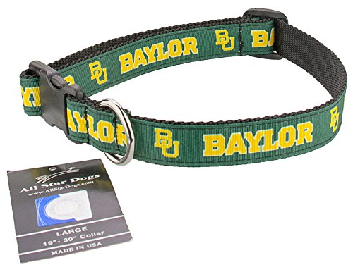 All Star Dogs Baylor Bears Ribbon Dog Collar - Medium