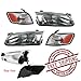 Toyota Camry 97 98 99 Head And Corner Light With Bulbs 4 Piece Combination Set