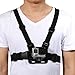 Luxebell Chest Mount Harness Strap for Gopro Hero 10 9 8 7 6 5 4 3 3+ Max Session Black Silver Fusion and Sjcam with J-Hook - Fully Adjustable Strap Size