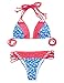 RELLECIGA Women's Strappy Bikini Swimsuit Lace Brazilian Swimwear