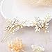 Unicra Wedding Silver Hair Pins Wedding Bridal Pearl Hair Accessories for Brides and Bridesmaids Pack of 2 (Gold)