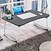 Abvenc Foldable Laptop Table Lapdesk, Large Bed Tray Multifunction Laptop Desk with Storage Drawer, Portable Mini Picnic Desk,Notebook Stand Read Holder for Sofa Couch Floor (Black)thumb 4